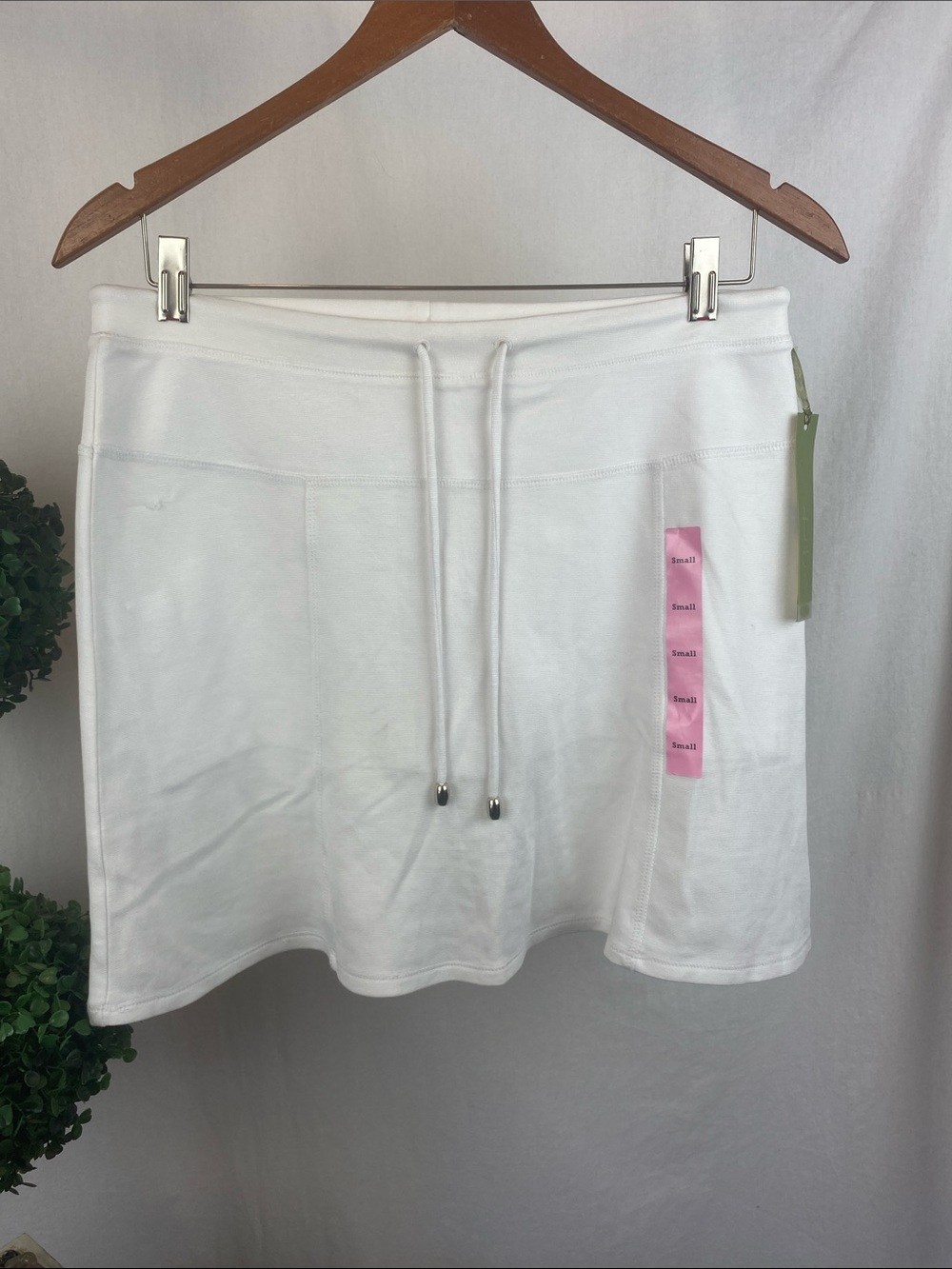 Green Tea White Sporty Athletic Skort Skirt NEW S